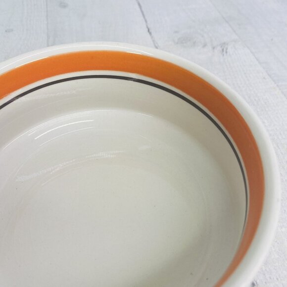 Mancer Italy ORANGE YELLOW FLORAL Hand Paint Stackable Ceramic Bowl Set 3 Flaw - Picture 13 of 16